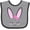 Heather and Black, variant on Inktastic Easter Bunny Girl Face Boys or Girls Baby Bib