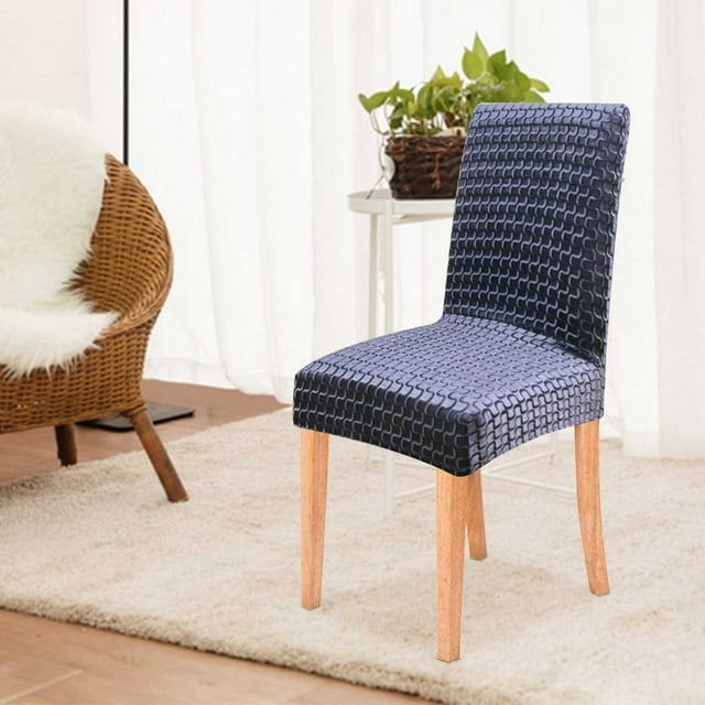 Birdeem Stretch Dining Chair Covers,One Piece Elastic Slipcover for Home and Hotel Use,Fits Chairs with Back Height 16.9 To 18.9 Inches,Easy Fit Protective Cover