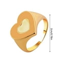 thumbnail image 2 of Anillos para mujer, regalos para mujer, moda para damas, doble corazón, dulce anillo de aleación con forma de corazón, joyería, 2 of 2