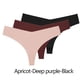 thumbnail image 3 of 3 uds bragas sin costuras para mujer, Tanga Sexy, ropa interior de cintura baja, Tanga, bragas de seda sólida, breve con espalda en T, lencería transpirable para mujer 3 pzas elegantes tangas sin cost, 3 of 5