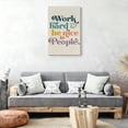 thumbnail image 4 of Retro Inspirational Work Hard Be Nice Typography Canvas Wall Art, Minimalist Aesthetic Matte Finish Gallery Wrapped, Motivational Living Room Office Decor 8*12, 4 of 6