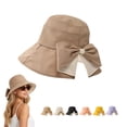 thumbnail image 4 of Women's Wide Brim Hats for Women UV Protection Breathable Foldable Sun Hat for Summer Beach Travel and Outdoor Activities,Brown, 4 of 4