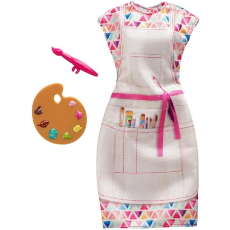 Barbie Careers Fashion, Colorful Dress with Artist Accessory