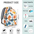 thumbnail image 6 of Cute Dinosaur Pattern Backpack for School,Cute School Bag,Schoolbag with Adjustable Shoulder Straps & Padded Back,15.3"x11"x7.1"., 6 of 6