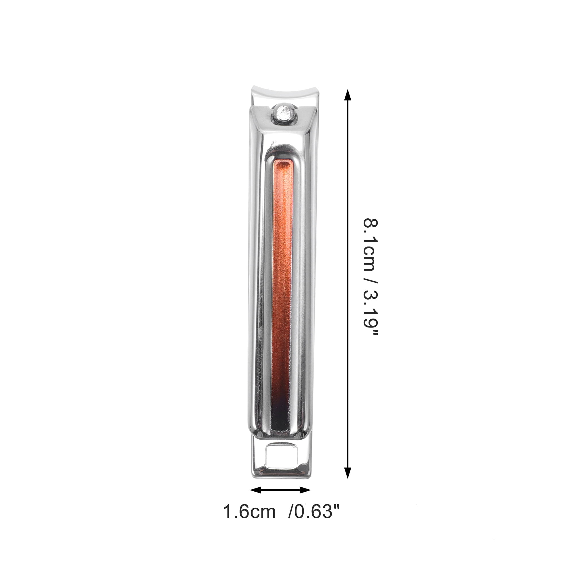 Unique Bargains Durable Vertical Pattern Nail Clippers 1 Pc Red