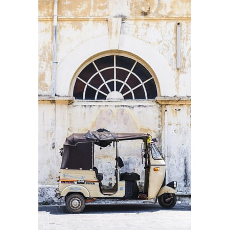 Tuktuk in the Old Town of Galle, UNESCO World Heritage Site on the South Coast of Sri Lanka, Asia Print Wall Art By Matthew (Best Town In The World)