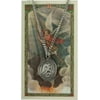 Pewter Saint St Michael the Archangel Medal with Laminated Holy Card, 1 1/16 Inch