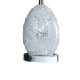 thumbnail image 4 of Benjara 20" Glass Table Lamp- 9W LED- 3 Way Switch- Egg Shape- Silver, 4 of 7