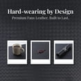 thumbnail image 5 of Unique Bargains Set of 6 Leather Placemats for Kitchen Black 17*12in, 5 of 7