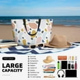 thumbnail image 5 of Kdxio Geometric Spots for Beach Bag for Women Large Beach Tote Bag Waterproof Sandproof Swim Bag with Zipper Pockets Beach Vacation Travel, 5 of 7