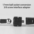 thumbnail image 2 of 3/8" Screw Interfaces to 17mm Balls Mount Base Mount Stand for Secure Camera and Phone Tripod Connections, 2 of 4