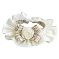 thumbnail image 1 of CSChome Pet Collar Saliva Towel Exquisite Three-Dimensional Flowers Ruffled Edge Dog Bowknot Neck Scarf Photoshoot, 1 of 7