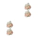 thumbnail image 4 of Decoración de pastel de boda Toystoory 2 piezas Planta de rosa artificial Fiesta tres flores, 4 of 6