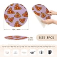 thumbnail image 2 of Pizzas on Purple Trivet Mats Woven Pot Holders 3Pcs Non-Slip Heat Resistant for Hot Pots Pans Pats, 2 of 6