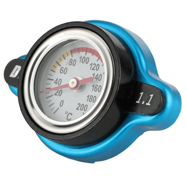 Radiator Car Radiator Cover Thermostatic Gauge Thermostatic Radiator Cover Radiators Parts Universal Thermostatic Radiator Water Cover Leakproof W/Temperature Gauge