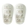 Mini Shin Pads Shin Protector Soccer Leg Guard For Boys Girls Sport Supplies (8x5CM White)