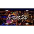 thumbnail image 1 of Nevada City Lights State Metal License Plate, 1 of 1