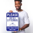 thumbnail image 2 of Please Don't Be A Litterbug Sign,, 2 of 8