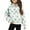 05-Green, variant on Crop Sweatshirts Pullover for Girls Printed Long Sleeves Tops Casual Zipper Fleece Sweater with Pockets Crew Neck Oversized Pullover Cotton Clothes Casual Comfy Fall Winter Warm Sweatshirts Kids Coat