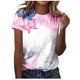 thumbnail image 2 of Fiudx Camisas de Mujer Camiseta Informal para Mujer, Blusa Tipo Jersey de Manga Corta con Cuello Redondo Estampado, Tops, 2 of 4