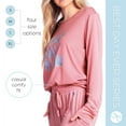thumbnail image 3 of Hello Mello Best Day Ever Lounge Sweater Long Sleeve Pajama Top, Best Day Ever (Women's), 3 of 9