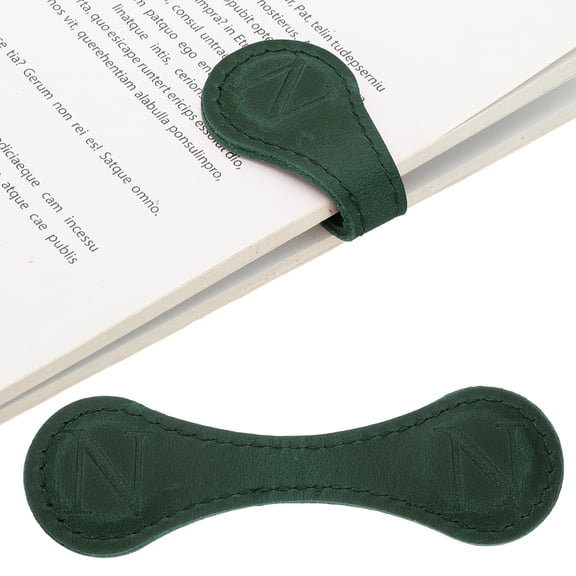 Magnetic Bookmarks, Initial Book Marks Letter N Magnet Page Markers for Book Reading Men Women Teacher Reader Book Lover Writers, Green
