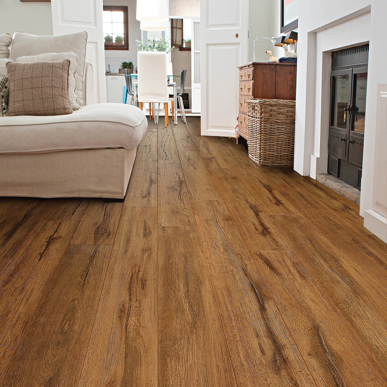 Select Surfaces Caramel Laminate Flooring 6 Plank Box 12 50 Square Select Surfaces Caramel Laminate Flooring 6 Plank Box 12 50 Square Feet Com
