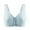 Blue, variant on Sports Bras Pure Comfort Lace Bralette, Padded Wireless Bra, Convertible Longline Halter Bralette with Soft Foam Cups,Pink XL
