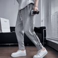 thumbnail image 3 of Pantalones deportivos de harén para hombre, estilo hip hop, pierna ancha, holgados, Y2k, nuevos artículos en estilo coreano, ajustados y planos, pantalones casuales vintage, 3 of 5