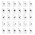 thumbnail image 1 of Miangastore Autocollants à Vis Auto-Adhésifs Argent Acier Inoxydable 30 Pcs 3.1x3.1in, 1 of 8