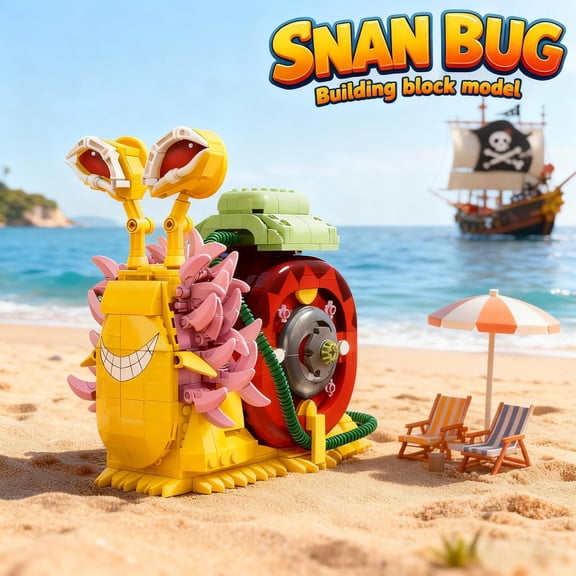 Animal Snail Building Block Sets Anime Phone Bug Models for Fans Creative Gift for Adults Teens 738 PCS