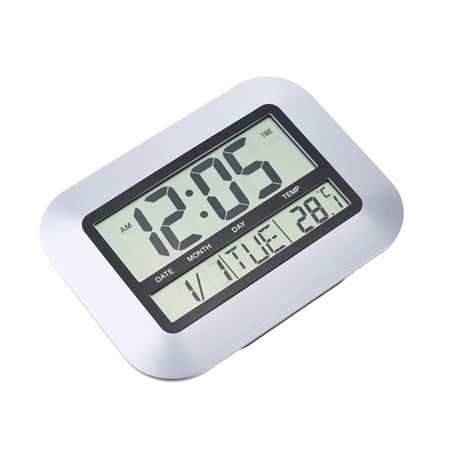 PENIKOKO Alarm Clock with 12/24 Hours Format and Room Temperature Gauge 1Pack