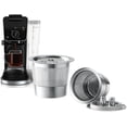 thumbnail image 1 of Stainless Steel Reusable Ninja K Cups Pods 3 Hole Refillable Coffee Pods Compatible with Ninja CFP201 CFP301 Dual Brew Pro Machine Permanent K Cups Filters Coffee Accessories (2 Pack), 1 of 7