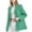 *Green, variant on Women's Long Sleeve Double Breasted Blazer Jacket, Casual Solid Color Open Front Suit Coat, Office Work Outerwear Black,Womens Plus S