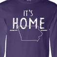 thumbnail image 4 of Inktastic It's Home- State of Iowa Outline Distressed Text Long Sleeve T-Shirt, 4 of 5