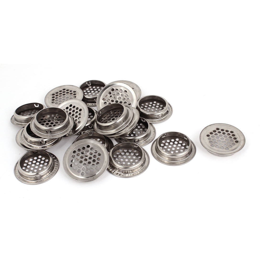 20pcs 35mm Diameter Round Stainless Steel Mesh Cabinet Air Vent Louver Cover