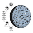 thumbnail image 4 of Fotbe Dolphins Funda de Llanta de Repuesto con Estampado, Engrosada, Ajuste Universal para Jeep, Remolque, RV, SUV, Camión-15 inch, 4 of 6