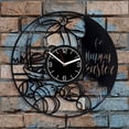 thumbnail image 2 of Happy Easter Vinyl Clock Holiday Home Decoration Presents Wall Art Holiday Clock Presents Gift Vintage Clock 12 inch Wall Clock Happy Easter Wall Clock Modern Holiday Vinyl Record Wall Clock, 2 of 9