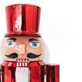 thumbnail image 4 of Cascanueces Decorativo de Plástico Rojo 28 cm de Altura | Figura Navideña Clásica para Decoración de Interiores | Ideal para Navidad, Hogar, Oficinas y Eventos Festivos, 4 of 4