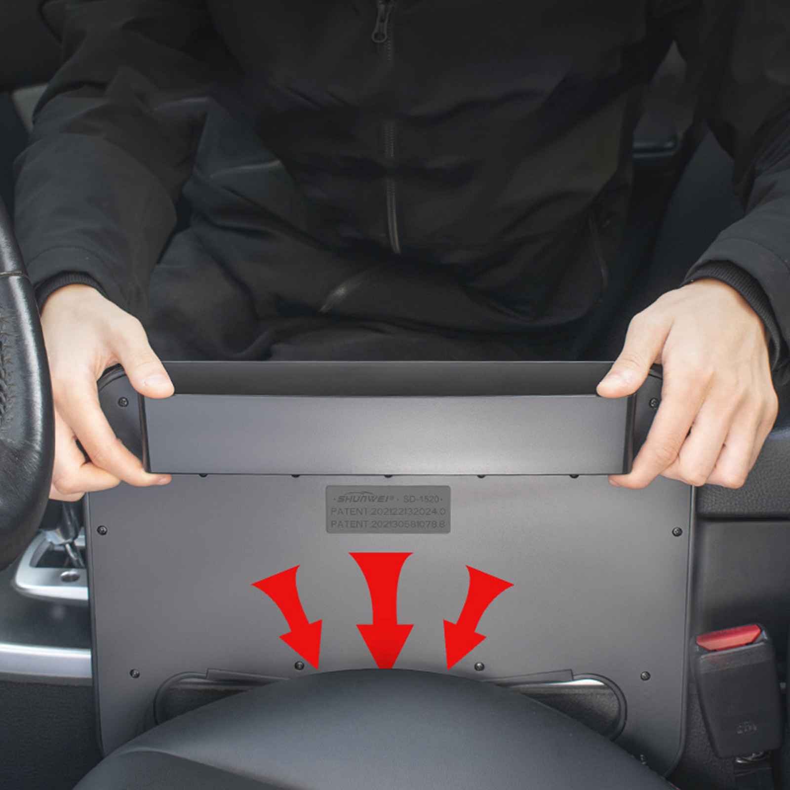Car Steering Wheel Desk Steering Wheel Tray for Laptop Car Mount Car Tray for Eating with Drinks Holder