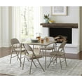 thumbnail image 4 of Cosco Steel Folding & Stacking Chairs Antique Linen (Set of 4), 4 of 7