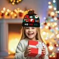 thumbnail image 6 of Beautynvta LED Christmas Hat, Light Up Unisex Pattern Knitted Beanie Holiday Hat with Pom Poms, Colorful Flashing Cap Winter Snow Hat for Holiday Xmas Christmas Party Supplies, 6 of 6