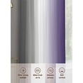 thumbnail image 6 of Abstract Sheer Curtains 72 Inches Long 2 Panels Dark Gray Purple Gradient Ombre Light Filtering Semi Sheer Window Curtains Drapes for Bedroom Living Room 52"x72", 6 of 7