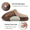 thumbnail image 2 of Ablanczoom Slippers Men Shoes: Memory Foam Winter Men Slippers Waterproof Non-Slip Warm Fuzzy Faux Fur Indoor Outdoor, 2 of 6