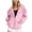 Pink, variant on Breast Cancer Awareness Zip Up Hoodie Women Oversized Graphic Hooded Jackets Casual Fall Preppy Long Sleeve Sweatshirts