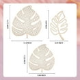 thumbnail image 2 of Triani 3Pcs Wooden Natural Leaves Plant Wall Decor 3-Style Wooden Palm Leaves Decoration for Bedroom Living Room Bathroom Office Walls(Wood Color), 2 of 7