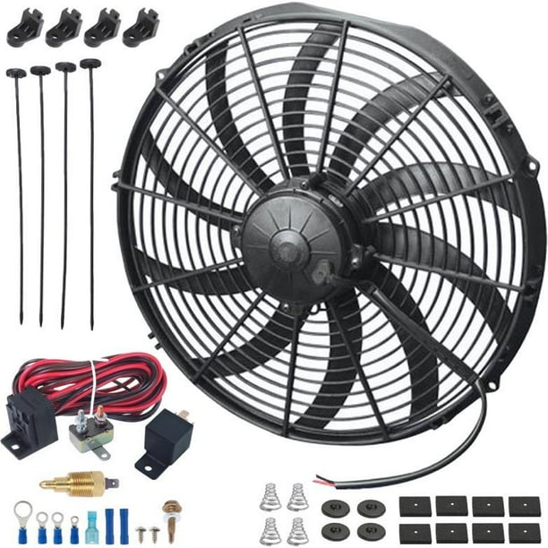 1415" Inch 180w Motor Electric Cooling Radiator Fan 12 Volt High CFM