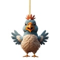 thumbnail image 2 of Navidad Adorno Pollo Lindo Coche Acrílico Creativo (C), 2 of 3