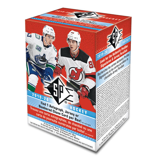 19 Upper Deck Sp Hockey Nhl Trading Cards Blaster Box 40 Cards Total Find Autographs And Memorabilia 19 Rookie Crop Walmart Com Walmart Com