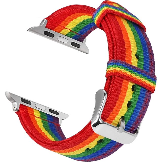 Correas de reloj de lona duraderas compatibles con Apple Watch 45 mm 41 mm 44 mm 40 mm 42 mm 38 mm, correa de nailon premium para reloj Iwatch Sery 7 6 5 4 3 2 1 Ba